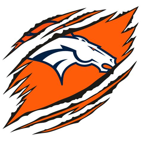 Ripped Denver Broncos Logo Svg Denver Broncos Logo Svg Ripped