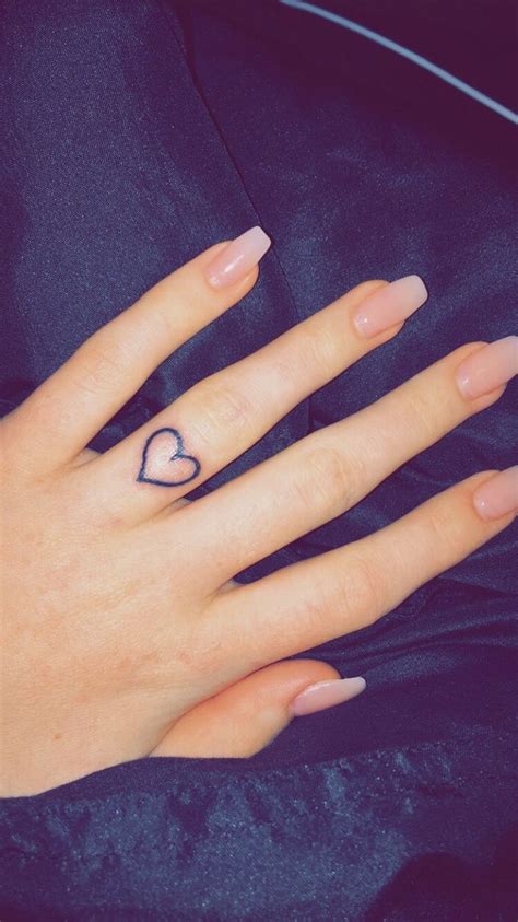 Wedding Band Ring Finger Heart Tattoo Tattoos