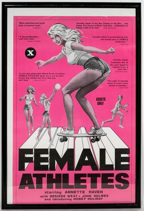 John Holmes 1980 Female Athletes Original Movie Poster 1980 Mutualart