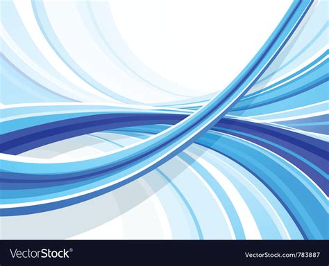 Blue Curved Background Royalty Free Vector Image