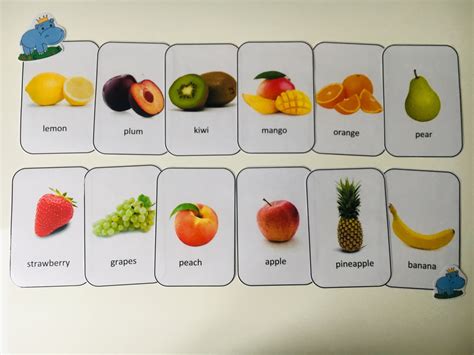 Fruit Flashcards Flash Cards Fruit Cards Fruit Game Etsy Uk
