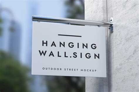 Outdoor Psd Wall Sign Mockup Psd Mock Up Templates Pixeden