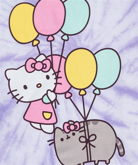 Hello Kitty® X Pusheen® Purple Unisex Tee Pusheen Shop