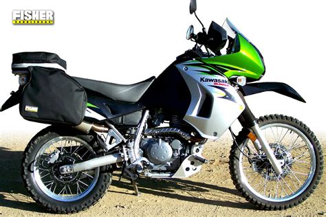 You could easily drop two grand in just upgrades to. Fisher Saddlebags - Kawasaki KLR 650 Seat, Rack, & Luggage
