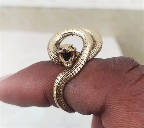 Sterling Silver Snake Ring Wrap Snake Ring Serpent Ring In Etsy