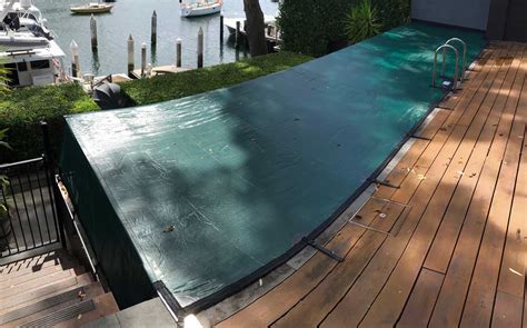 Winter Leaf Cover For Glass Wall Infinity Pool Just Covers