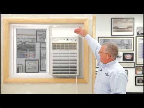 A portable air conditioner or window unit. Air Conditioner - Sliding Window Installation - YouTube