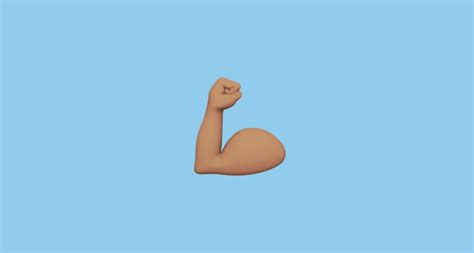 💪🏽 Flexed Biceps Medium Skin Tone Emoji On Apple Ios 154