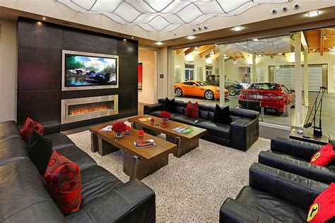 The kitchen and living room are open and. Two Bedroom House with a 16-Car Garage | Designs & Ideas ...