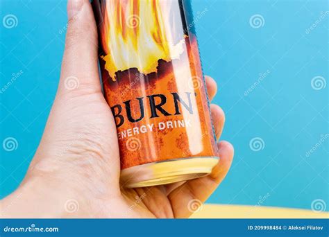 Tyumen Russia December 10 2020 Burn Energy Drink Logo Original