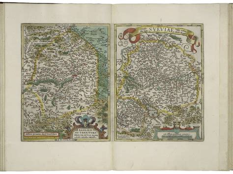 Maps Of The Territory Of Basel And Of The Swabian Circle By Abraham