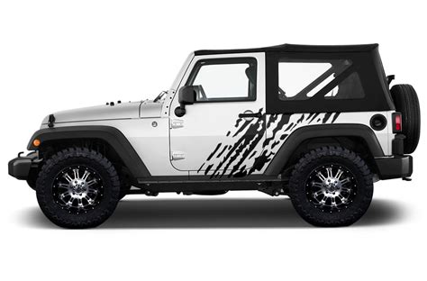 Jeep Wrangler 2007 2016 2 Door Custom Vinyl Decal Wrap Kit Splash