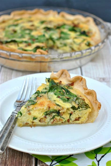 Easy Sausage And Spinach Quiche Is A Satisfying Meal Any Time Of Day