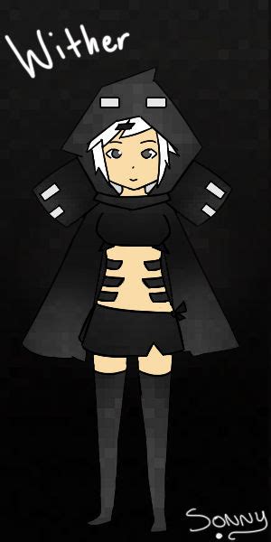 Minecraft Wither Girl By Ourty On Deviantart