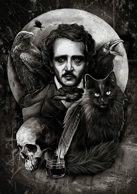 Every Day Is Halloween Edgar Allen Poe Art Edgar Allen Poe Tattoo