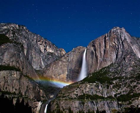 A Colorful Moonbow Illuminates Yosemite Falls Smithsonian Photo