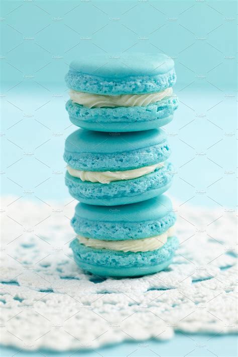 light blue macarons featuring macarons macaroons and food artofit