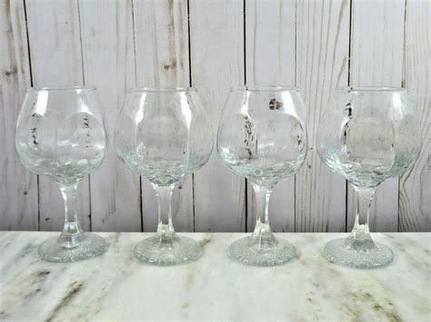 Libbey Rock Sharpe Chivalry Clear Wine Glasses Goblets 10 Ounce Set Of 4 Usa Ebay In 2020