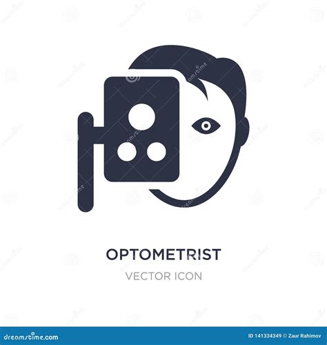 Optometrist Icon. Trendy Flat Vector Optometrist Icon On White B