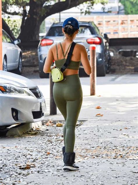 Lucy Hale Displays Her Fit Figure In Activewear As She Takes A Morning