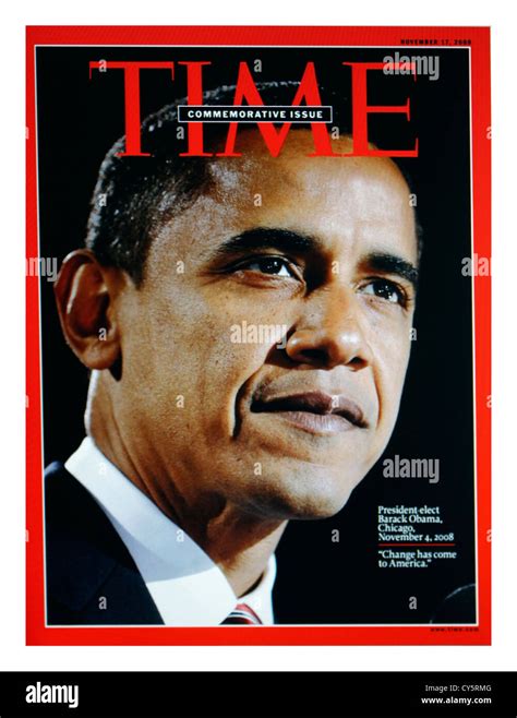 Barack Obama Time Magazine Cover Related To Us Elections 2013 Stock