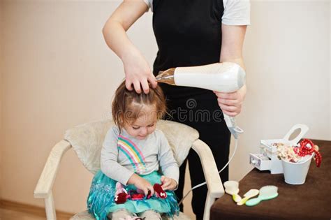 Mom With Baby Dauhter Making Everyday Routine Together Mother Is