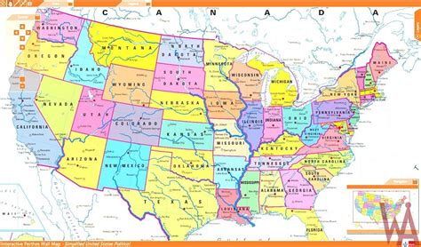 Interactive Map Of United States Of America United States Map