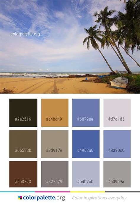 Sky Sea Beach Color Palette