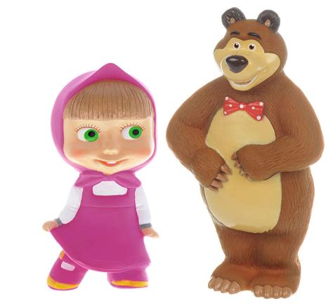 Buy Masha And The Bear Set Of 2 Characters Funny Figures For Decoration