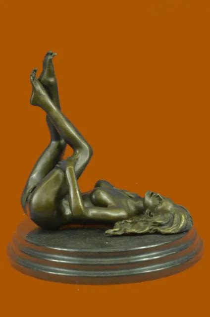 Modern Impressionistic Nude Girl Bronze Sculpture Hot Cast Figurine