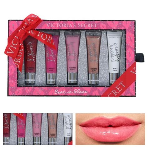 Victorias Secret Lip Gloss T Set 5 Piece Flavored Beauty Rush 46 Oz Nib Victoriassecret