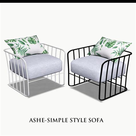 Ashe Simple Style Sofa Sims 4 Beds Sims 4 Cc Furniture Living Rooms