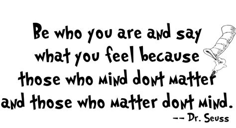 Dr Seuss Quote Vinyl Decal Wall Art Be Who You Are
