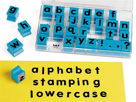 Ariel skelley / getty images an alphabet is made up of the letters of a language, arranged. Alphabet Stamps - Lowercase at Lakeshore Learning