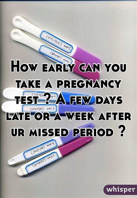 How Early Can You Take A Pregnancy Test