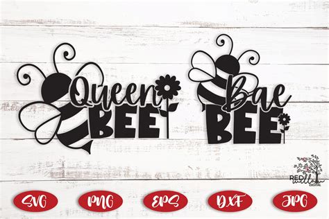 queen bee and bae bee svg bundle in 2022 queen bees bee svg