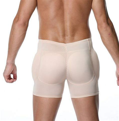 Au Mens Padded Underwear Butt Lifter Boxer Brief Booster Hip Enhancer Bodyshort Ebay