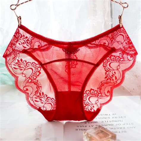 New Style Sexy Lace Panties Female Breathable Briefs Sexy Underwear