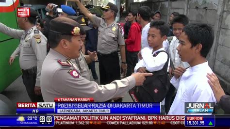 Buru Tahanan Polsek Pondok Gede Polisi Gelar Razia Di Jaktim Youtube