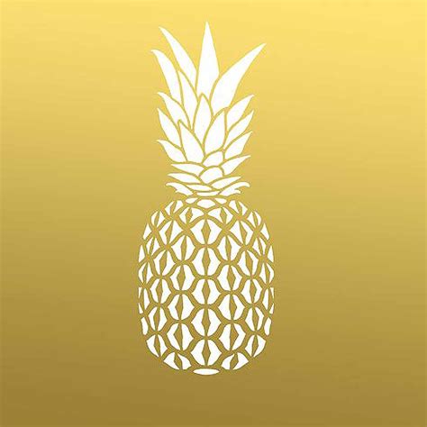 Pineapple Wall Art Stencil Small Reusable Trendy Stencils For Walls