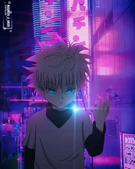 Purple Anime Aesthetic Killua I Do Not Own Any Music Or Picture In This