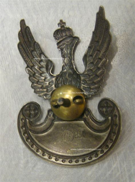 A Rare Original Wwii Polish Exile Cap Eagle Badge