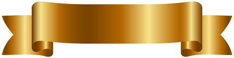 Gold Ribbon Banner Png Clip Art Library