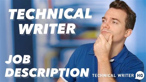 Technical Writer Job Description Examples And Guide Youtube