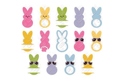 Peeps Svg Easter In Svg Dxf Eps  Png • Ohmycuttables