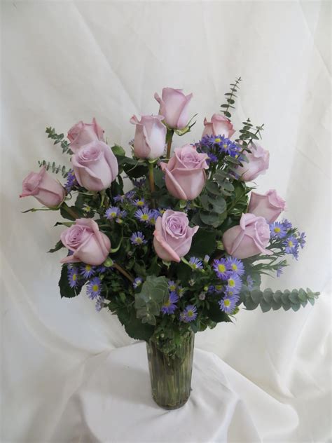 One Dozen Purple Roses Pearland Flower Delivery