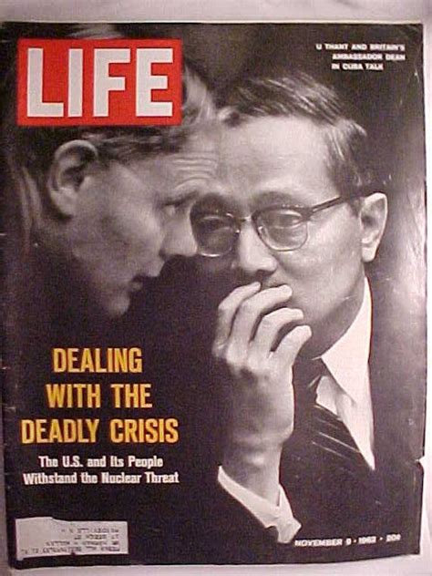 November 9 1962 Life Magazine With U Thant And Dean In Cuba Etsy In