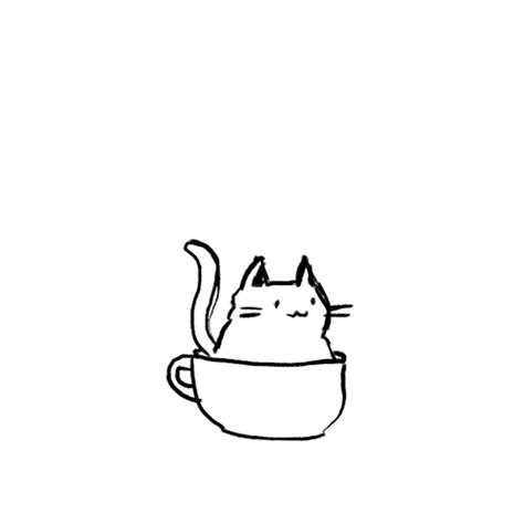 Hoppip Kitten Drawing Super Easy Drawings Cute Art