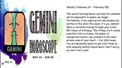 Gemini Weekly Horoscope This Week Youtube