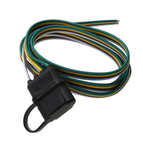 Trailer lighting systems, 4 and 5 wire, explained. 5ft 4Pin Plug Trailer Wire Harness Extension Cable Light Wiring Harness Extension Adapter Wire ...